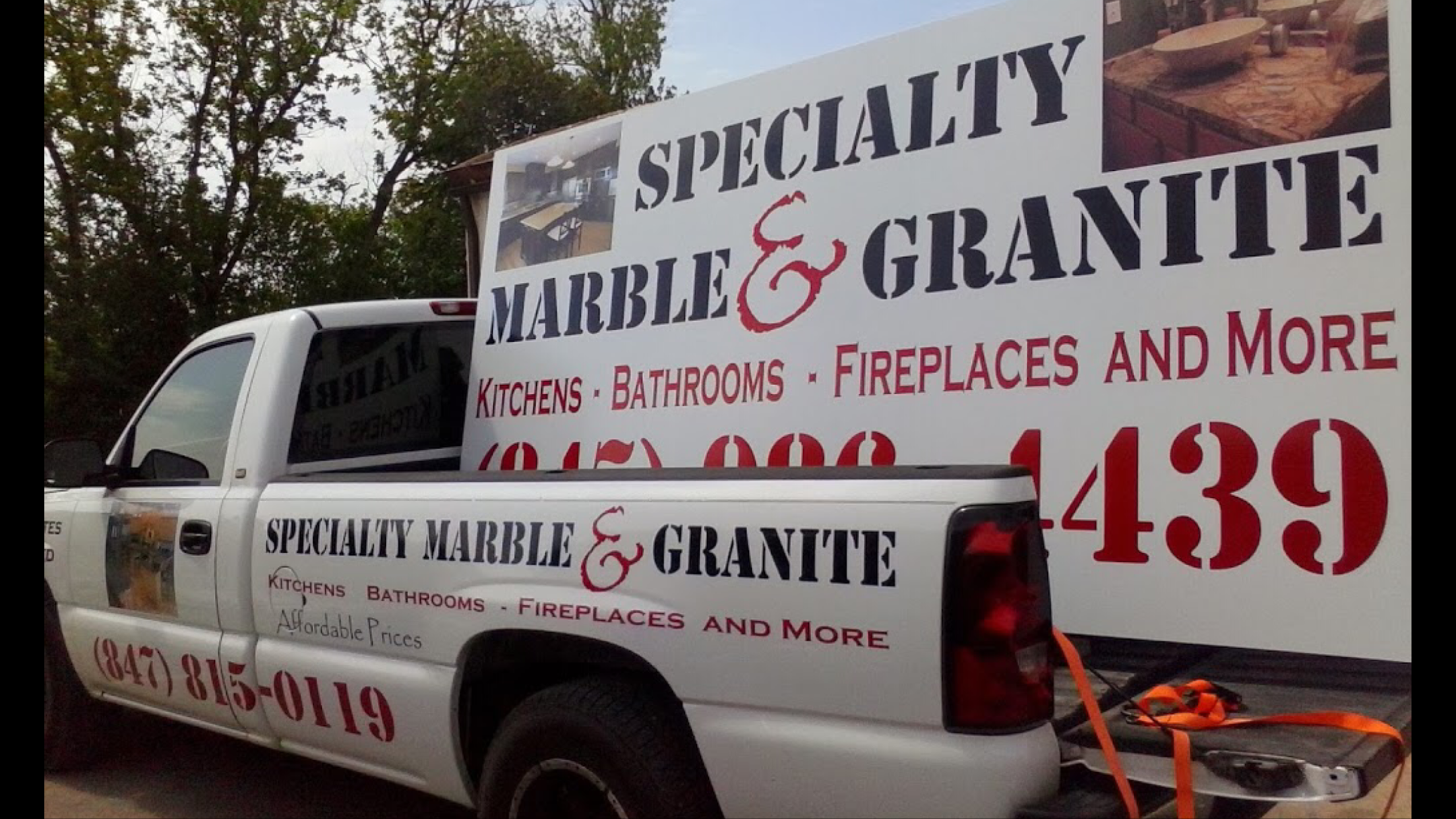 Specialty Marble and Granite Work Truck